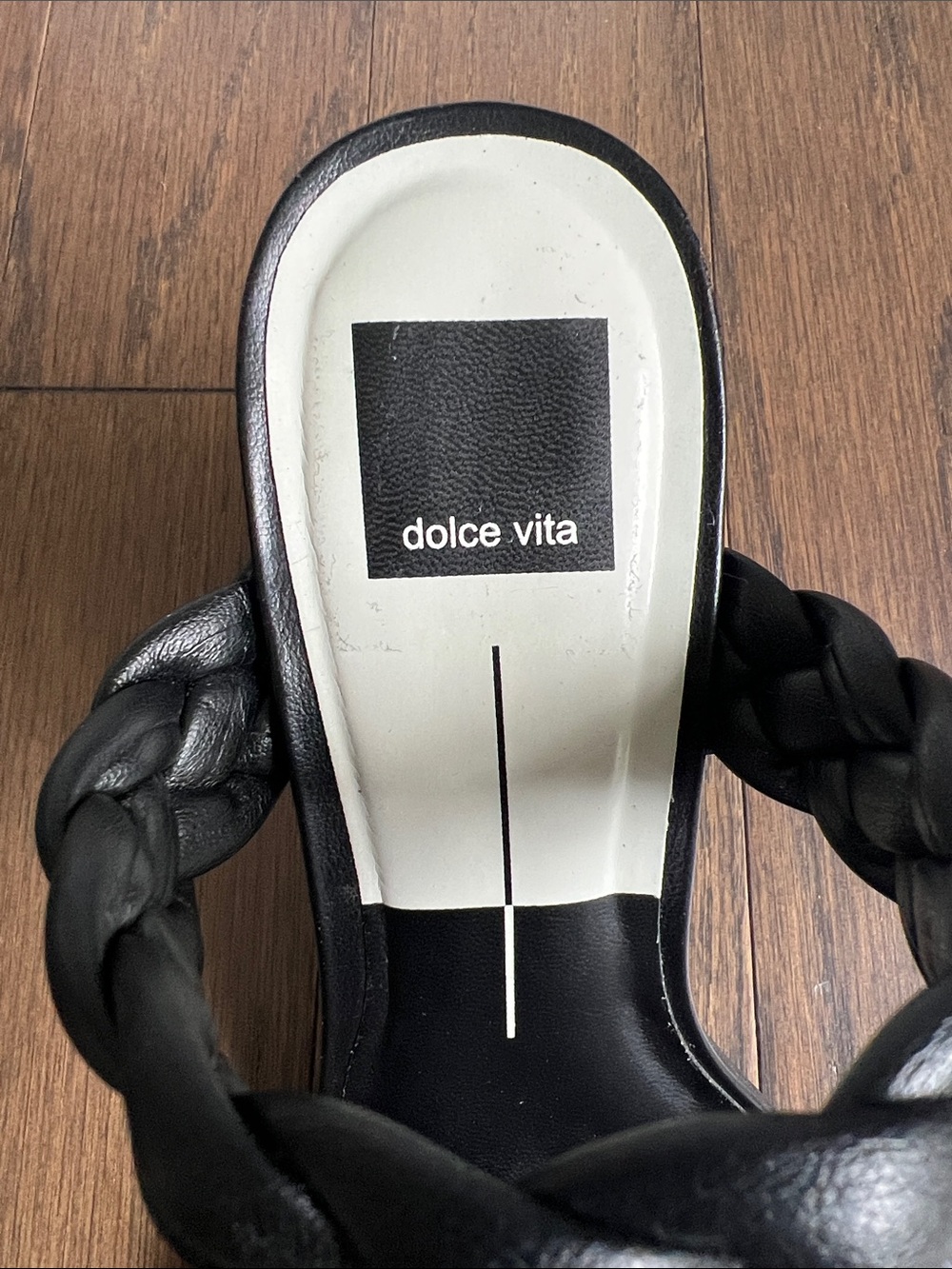 Dolce Vita Paily Black Stella Braided Slip-on Sandals - Picture 7 of 10